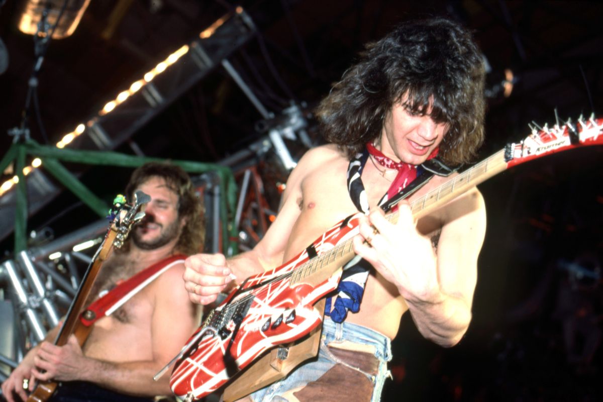 Guitarist Eddie van Halen, 1984