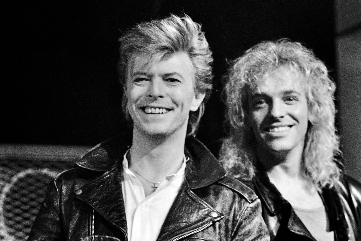 David Bowie and Peter Frampton, 1987