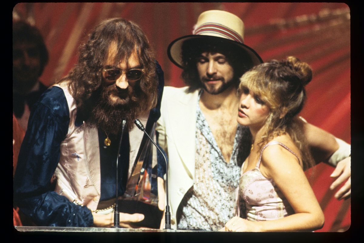 Fleetwood Mac: Mick Fleetwood, Lindsey Buckingham and Stevie Nicks at the 1978 American Music Awards