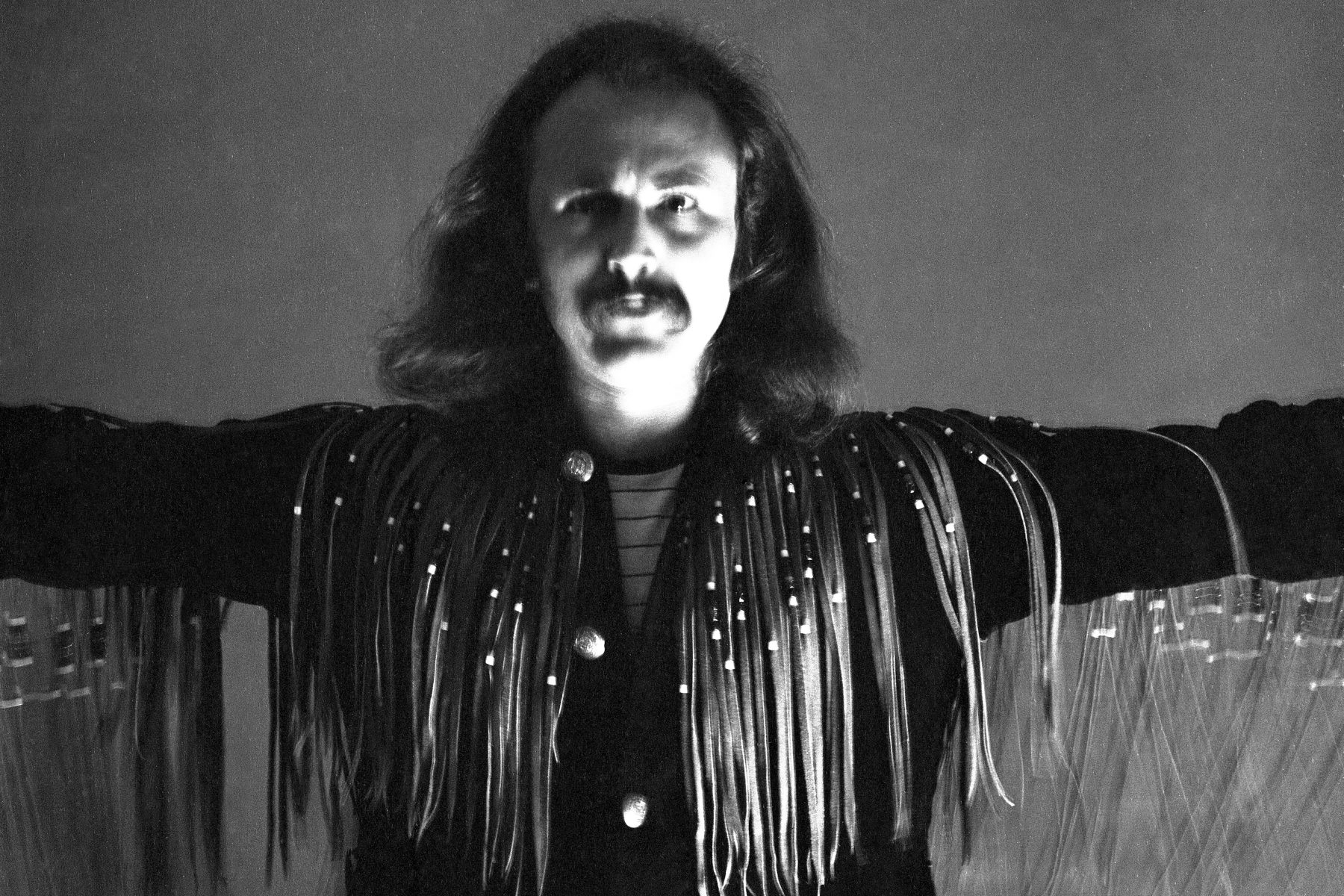 Portrait of David Crosby, as he poses in a studio, September 18, 1969