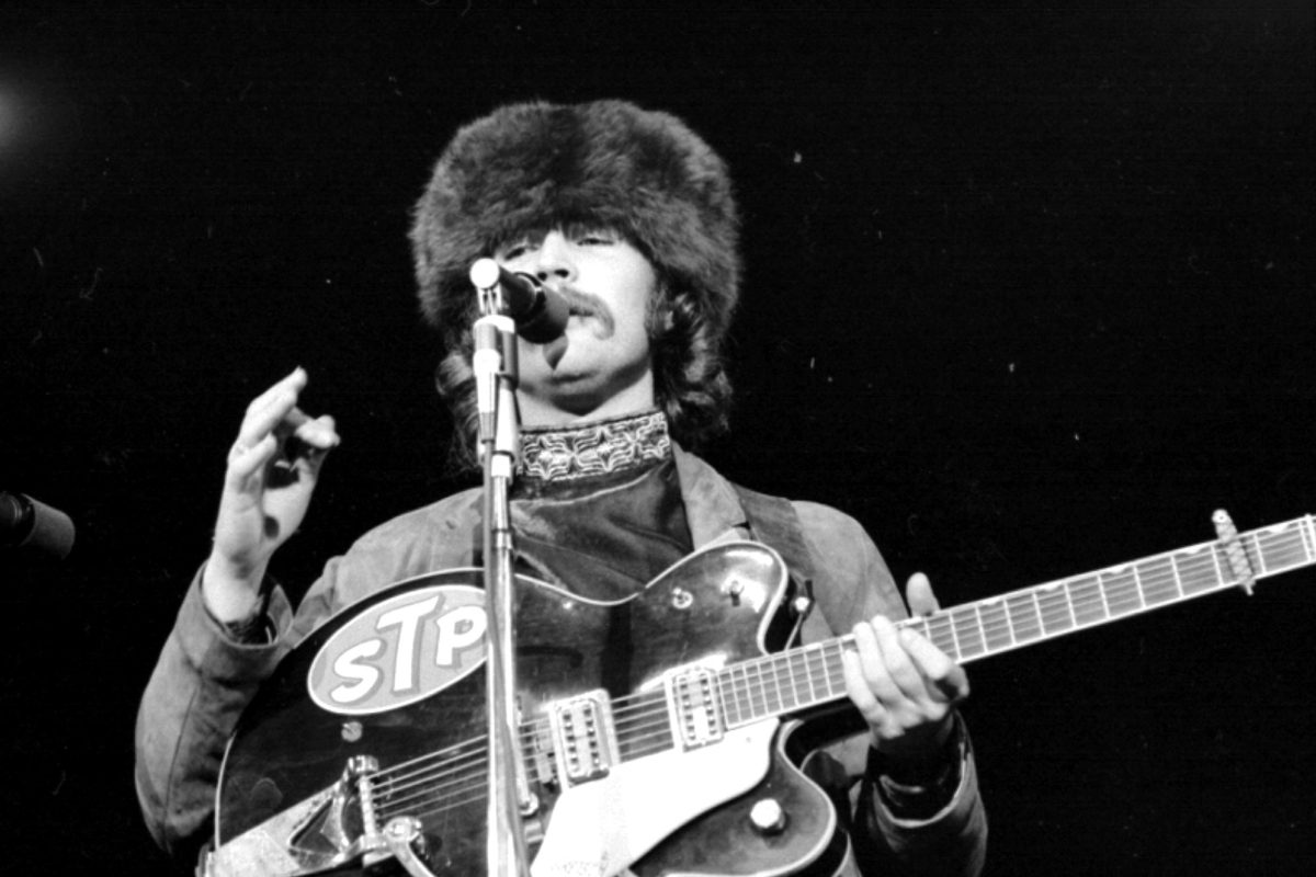 David Crosby of The Byrds onstage at the Monterey Pop Festival on June 17 1967 in Monterey, California