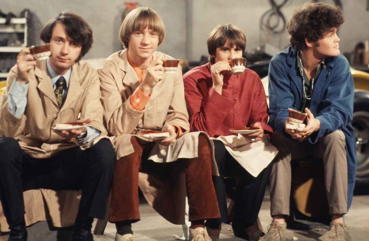 The Monkees on the set of their eponymous TV show, December 1967