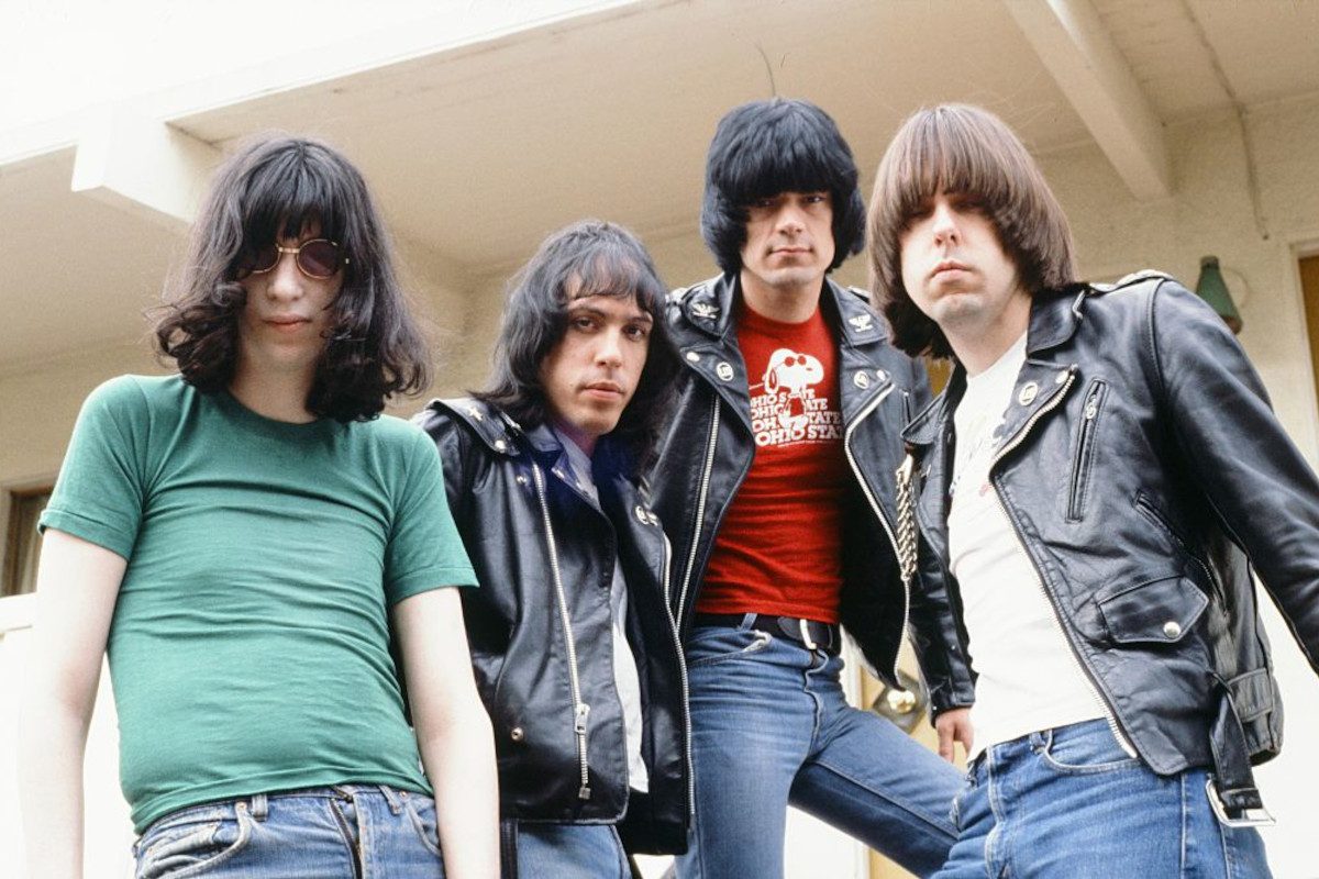 Ramones, posed for a band photo in 1979