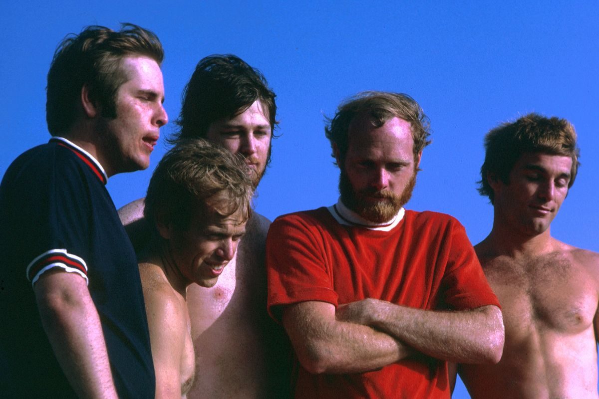 The Beach Boys (L-R Carl Wilson, Al Jardine, Brian Wilson, Mike Love, Dennis Wilson), Los Angeles, July 1967