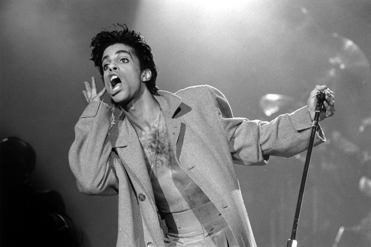 Prince onstage, 1980