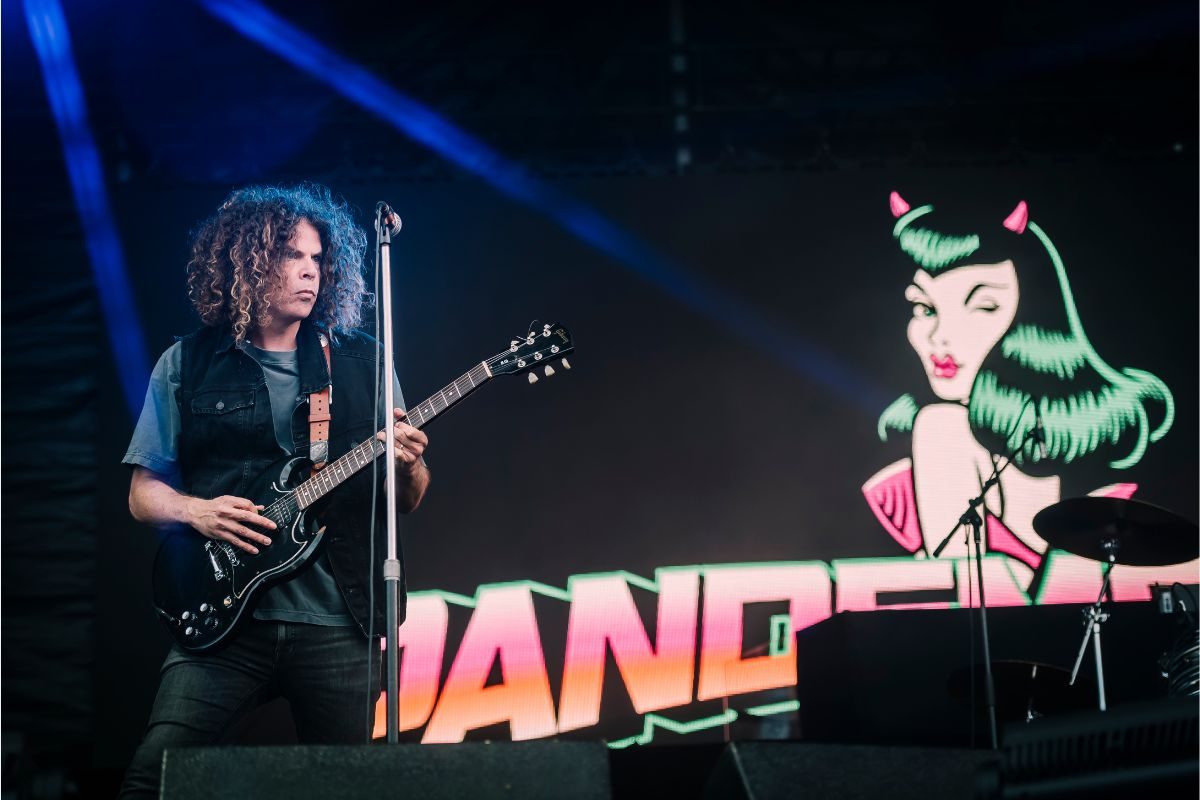 Andrew Stockdale of rock band Wolfmother performing live