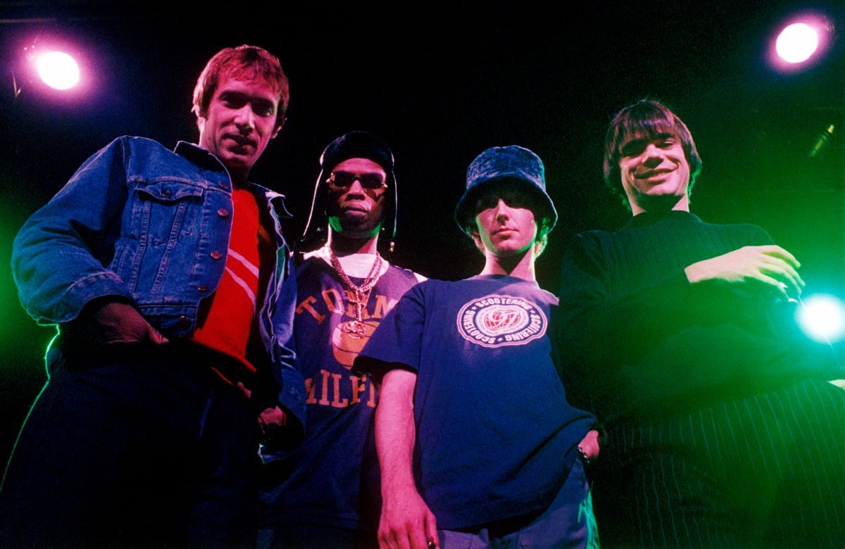 Ocean Colour Scene, 1997. L-R Simon Fowler, Oscar Harrison, Steve Cradock, Damon Minchella