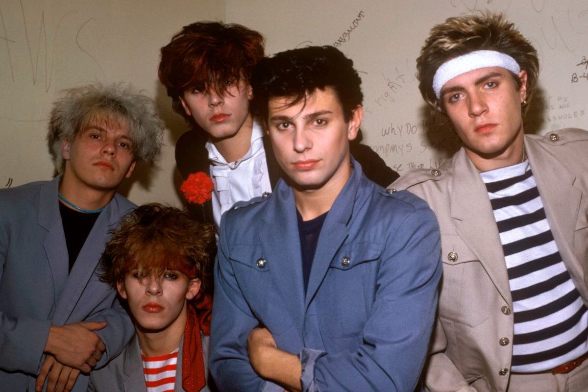 Duran Duran, posed for a band portrait, 1981