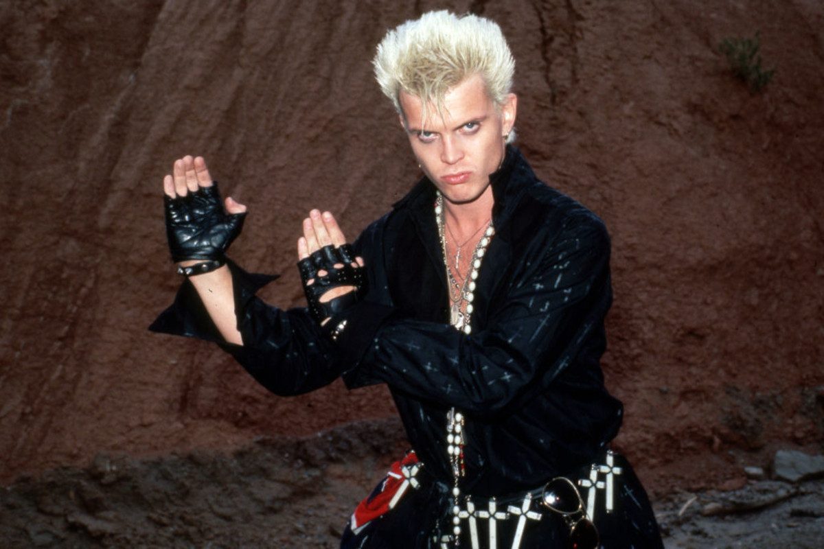 Billy Idol, ready for action, 1987