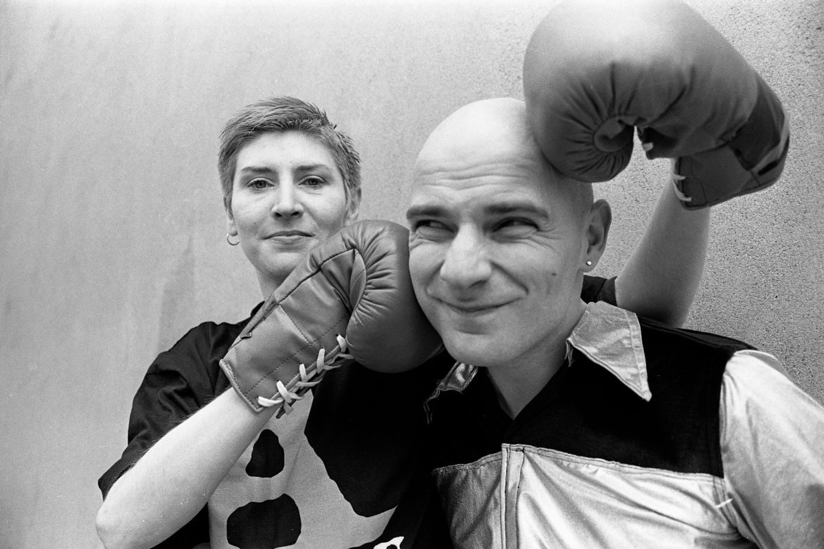 Chumbawamba - Jude Abbott and Danbert Nobacon, 1992
