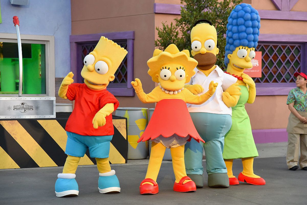 The Simpsons attend the "Taste of Springfield" press event at Universal Studios Hollywood on May 12, 2015