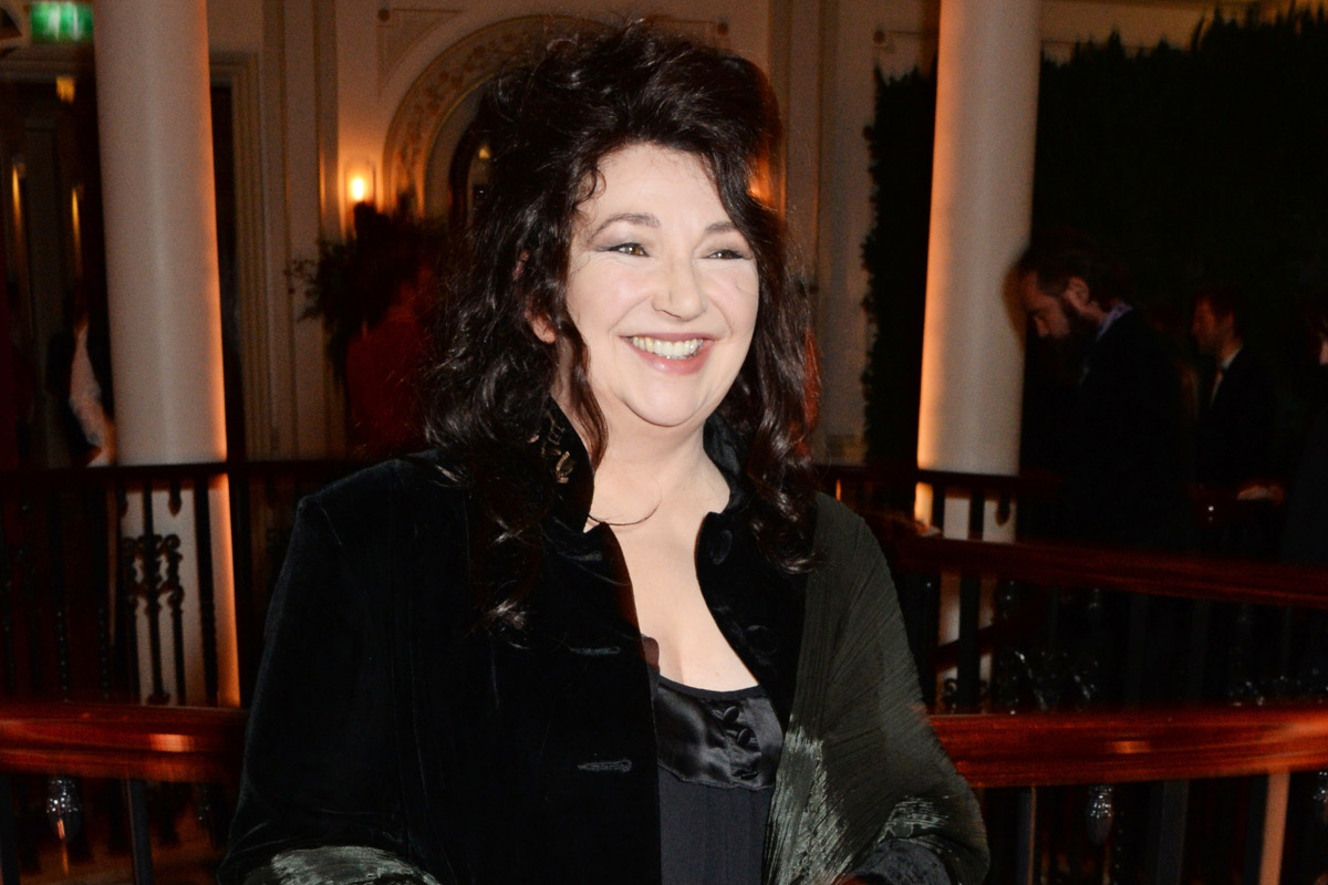 Kate Bush attends a champagne reception at the 60th London Evening Standard Theatre Awards at the London Palladium on November 30, 2014