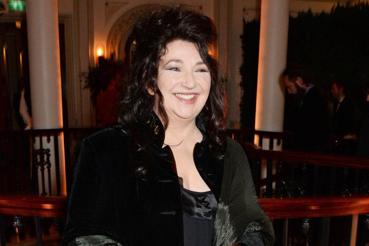 Kate Bush attends a champagne reception at the 60th London Evening Standard Theatre Awards at the London Palladium on November 30, 2014