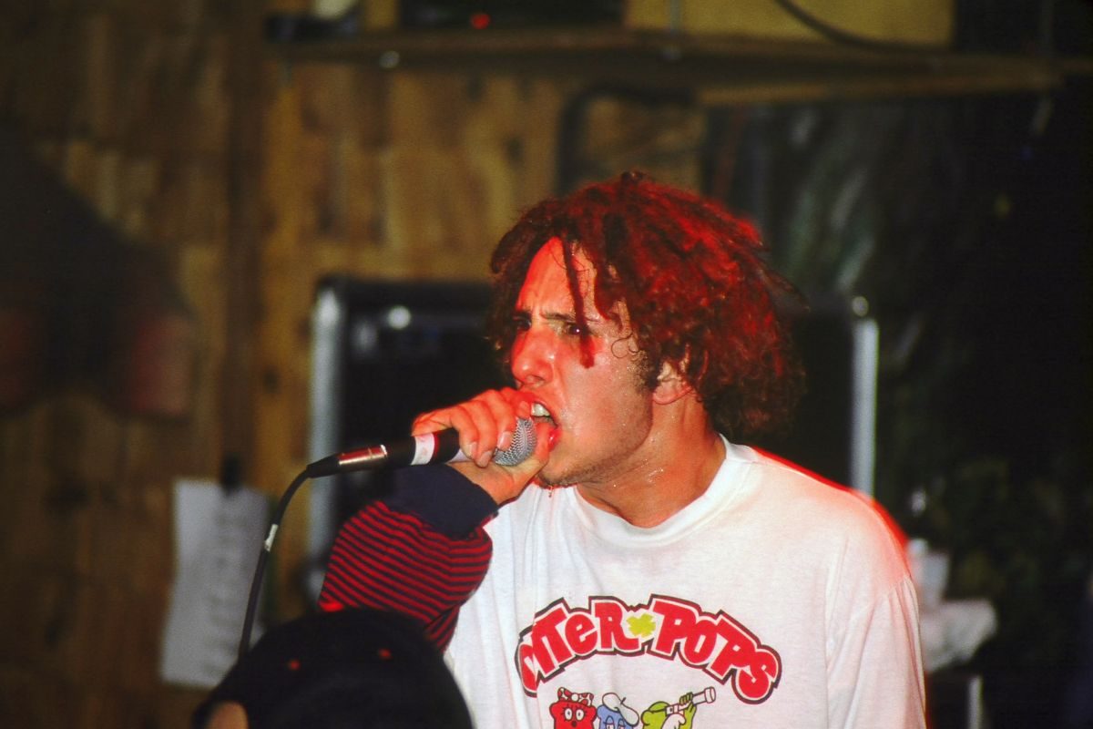 Zack de la Rocha, singer of rap/rock band Rage Against the Machine, January 1992