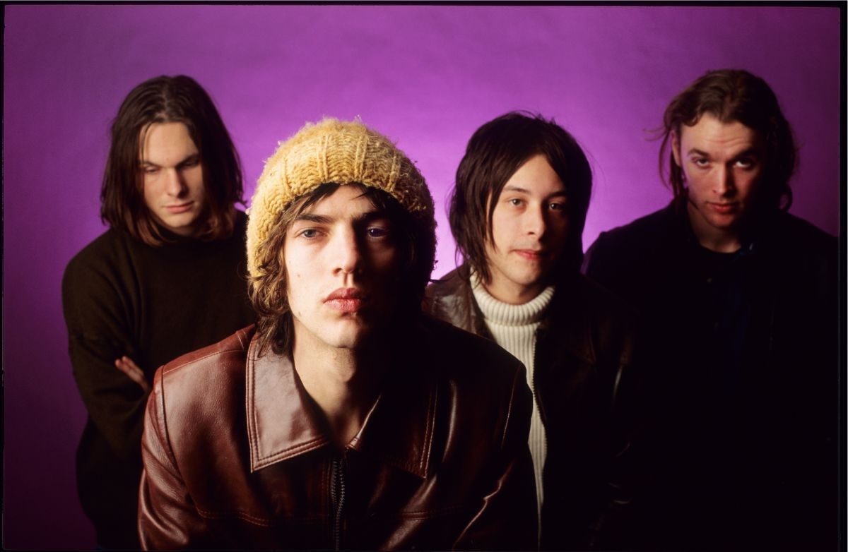 The Verve, 1994. L-R Nick McCabe, Richard Ashcroft, Simon Jones, Pete Salisbury