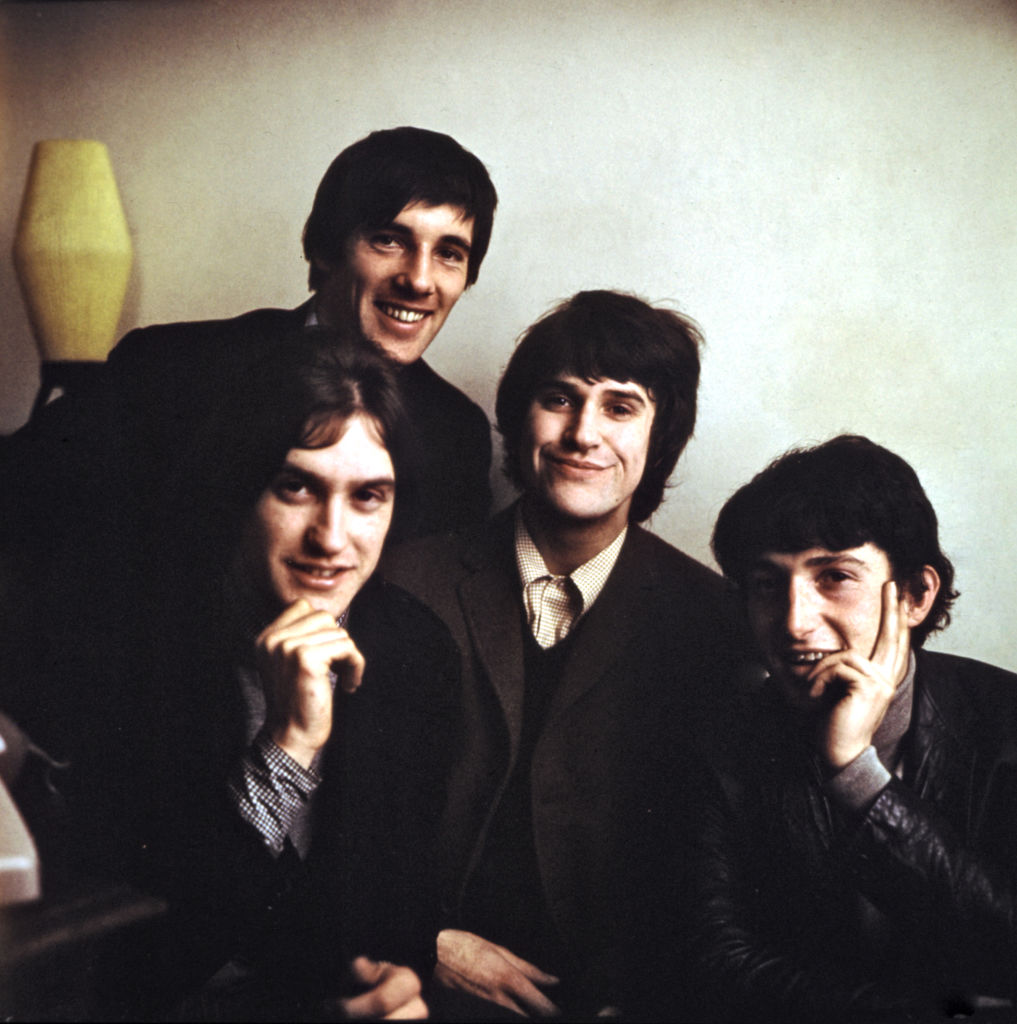 The Kinks circa Lola, 1970. From left, Dave Davies, Mick Avory, Ray Davies, John Dalton