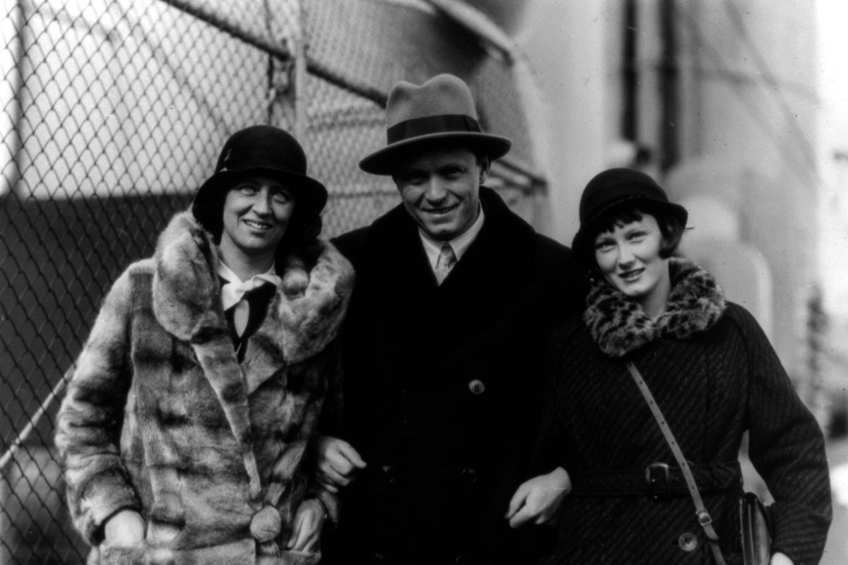 German violinist Adolf Busch (1891-1952) with his wife and his daughter Irene circa 1930