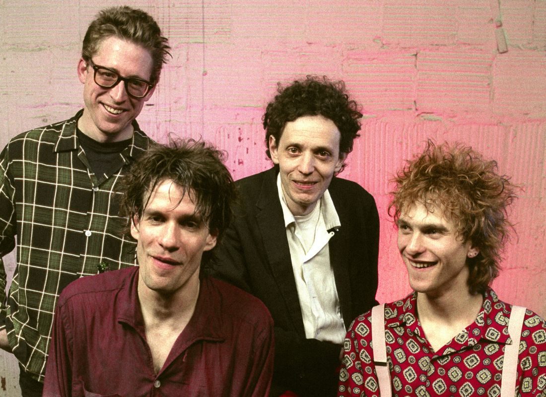 The Replacements, rock band, 1991. Clockwise from bottom left: Paul Westerberg, Steve Foley, Slim Dunlap and Tommy Stinson