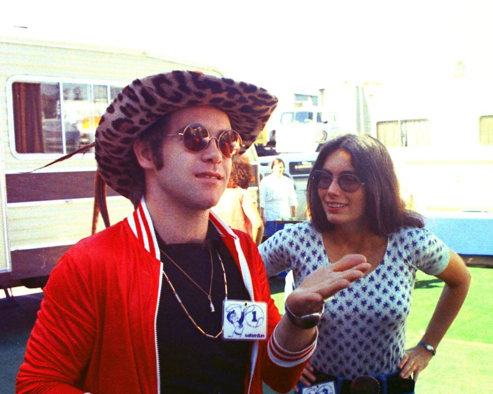 Elton John and Emmylou Harris 1975