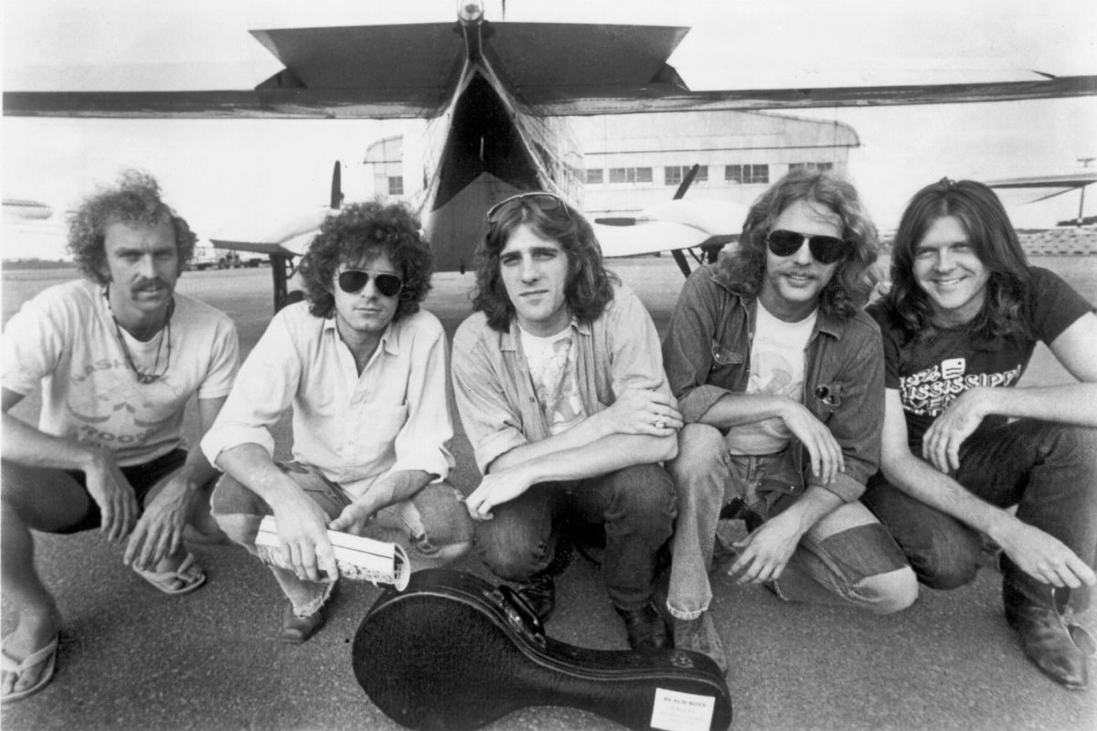 The Eagles, 1976 (L-R): Bernie Leadon, Don Henley, Glenn Frey, Don Felder and Randy Meisner