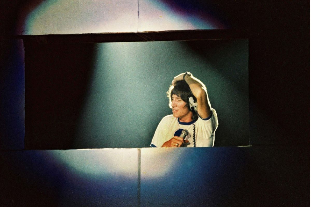 Roger Waters of Pink Floyd performs on stage at Earls Court Arena on 'The Wall' tour, on August 7th, 1980 in London, England