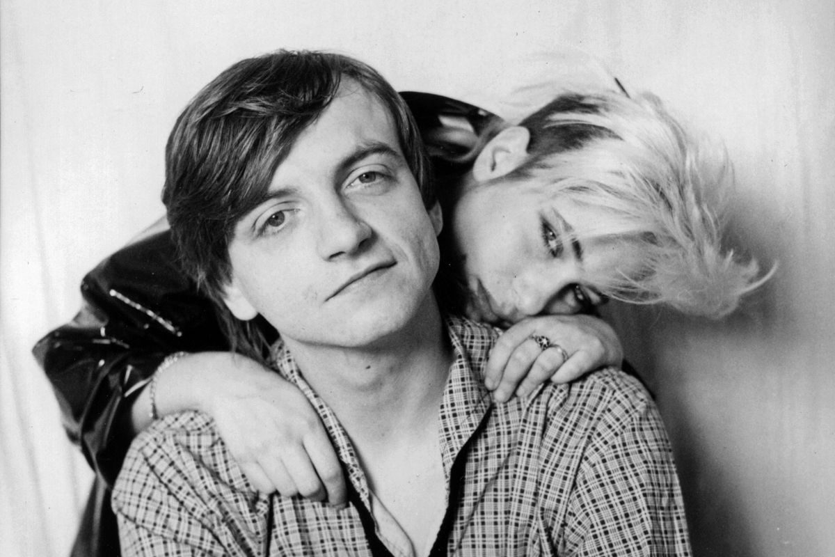Mark E Smith and Brix Smith of The Fall, 1985