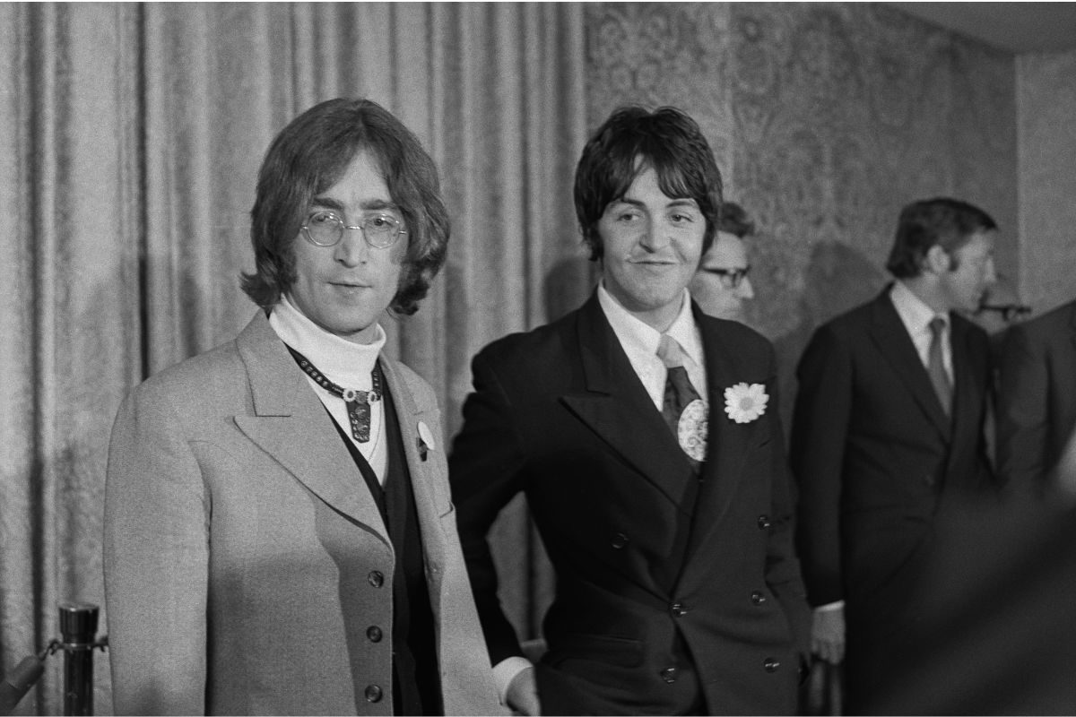 John Lennon and Paul McCartney 1968