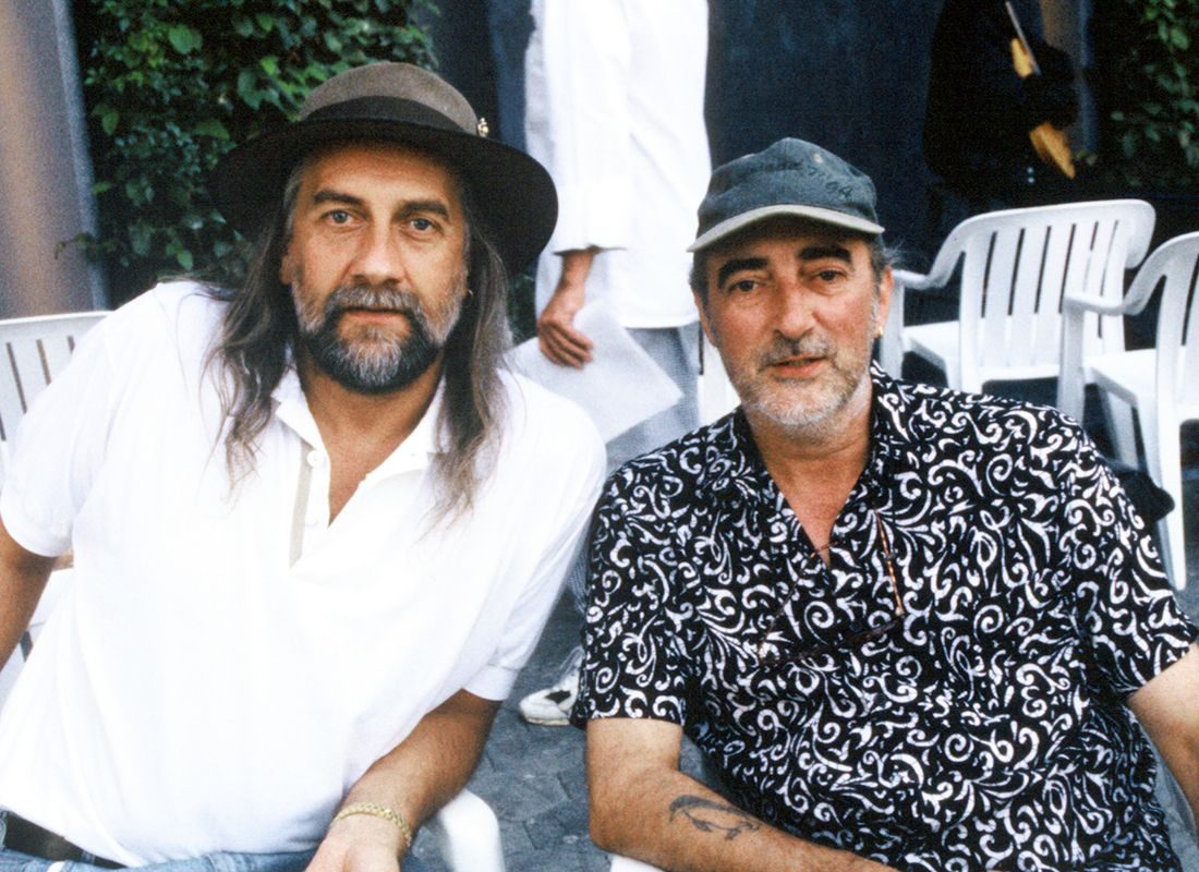 Fleetwood Mac's Mick Fleetwood and John McVie at BB Kings in Hollywood, California, October 11, 1994