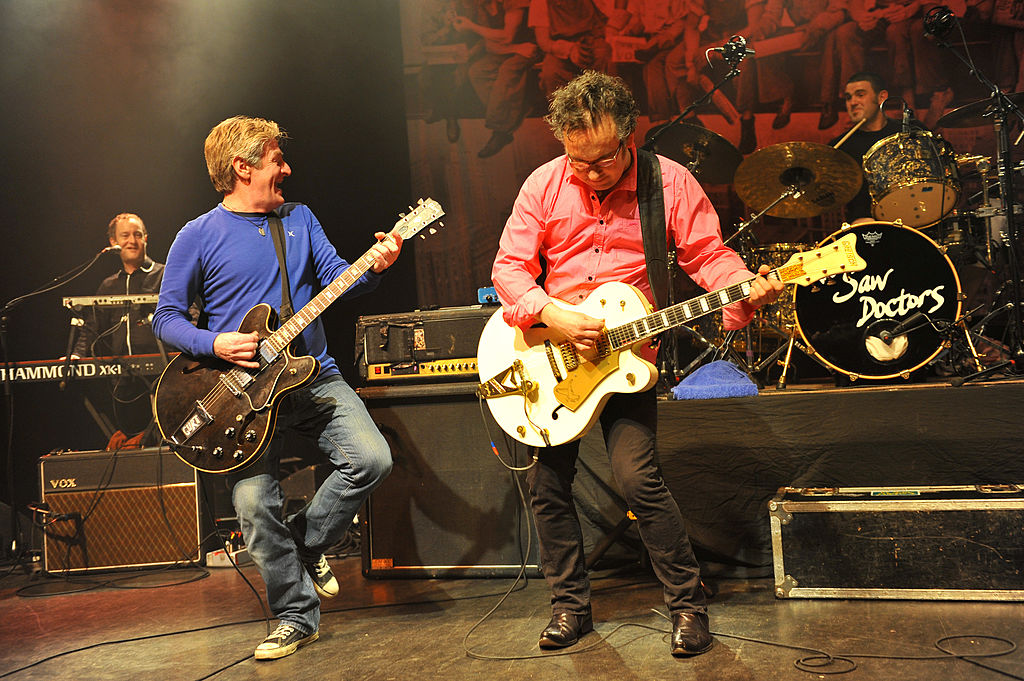 Kevin Duffy, Davy Carton, Leo Moran and Eimhin Craddock of the Saw Doctors, December 2009