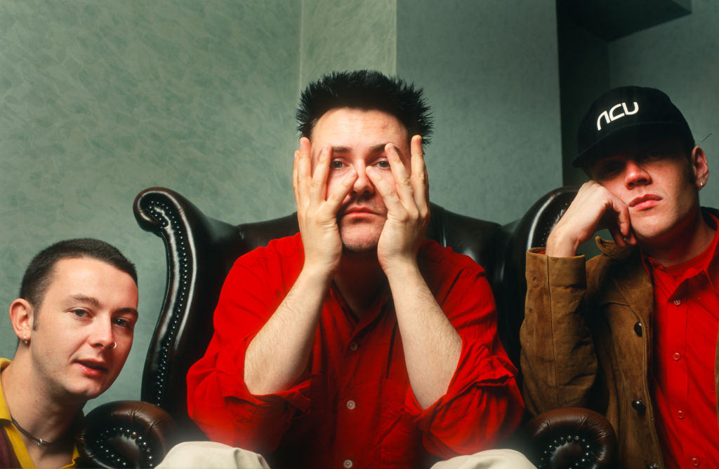 Portrait of Therapy?, Andy Cairns, Michael McKeegan, Fyfe Ewing, SAS Hotel, Brussels, Belgium, 19 May 1995