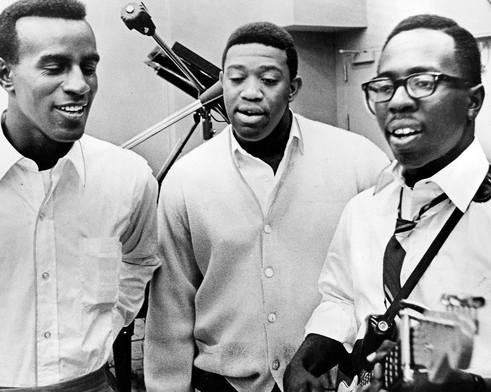 The Impressions, music group, 1965, with Curtis Mayfield, right