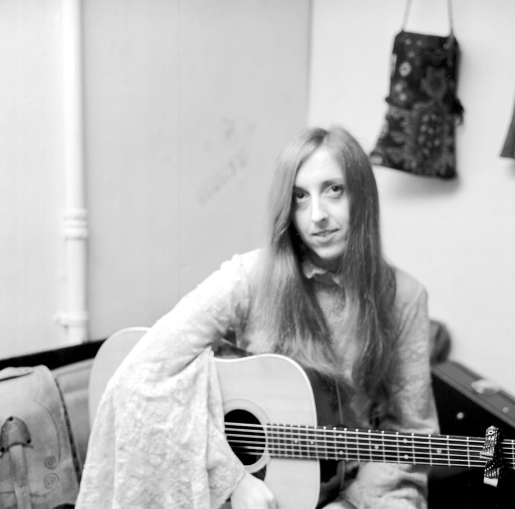Singer and songwriter Judee Sill poses for a portrait backstage at The Troubadour in West Hollywood on January 6, 1972 in Los Angeles, California