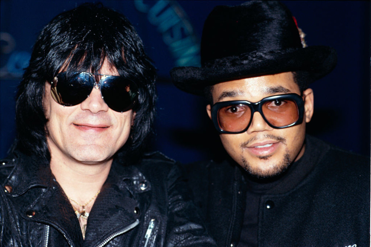 Dee Dee Ramone and DMC, circa 1989