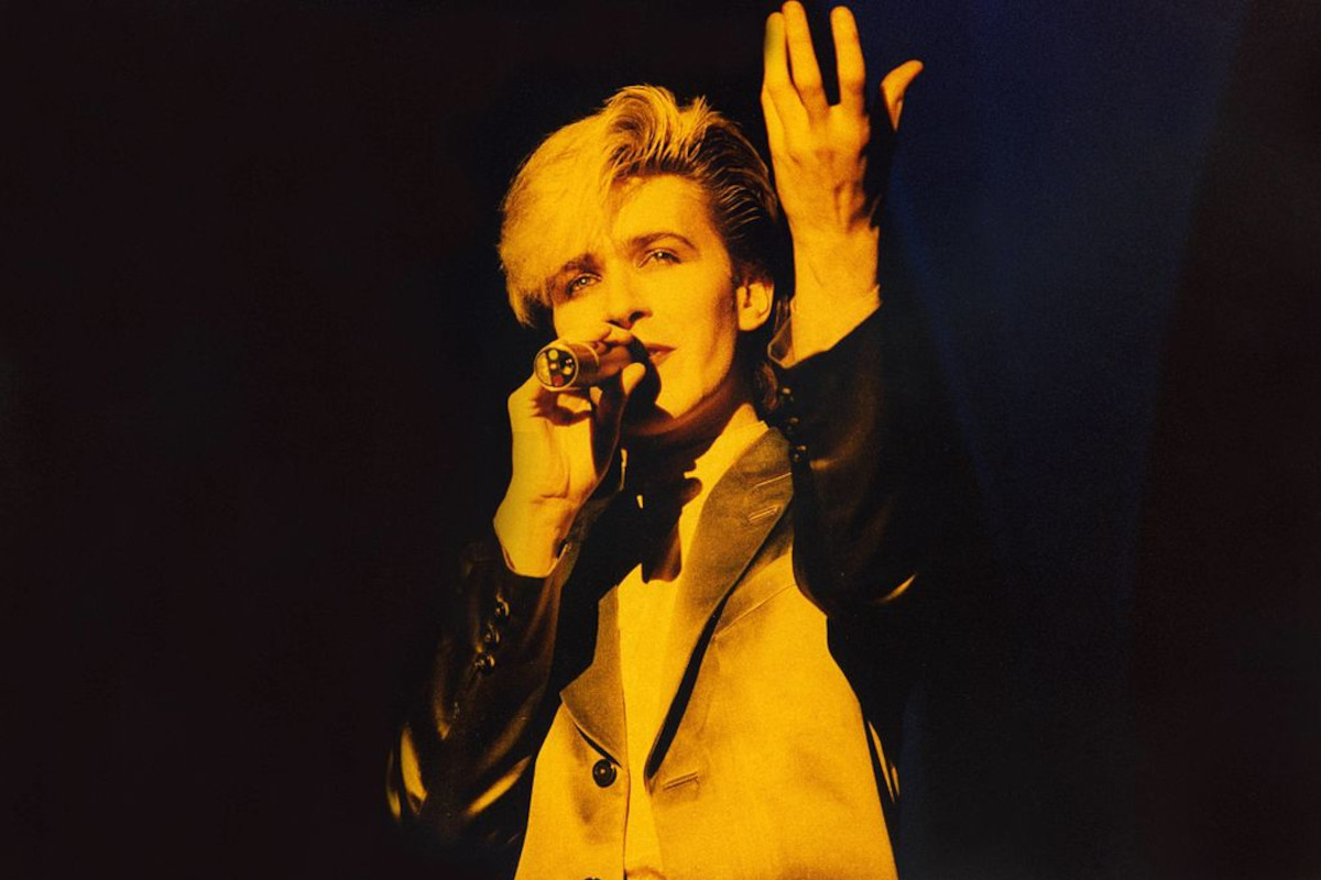 David Sylvian of Japan performing on stage at Hammmersmith Odeon on November 21st, 1982