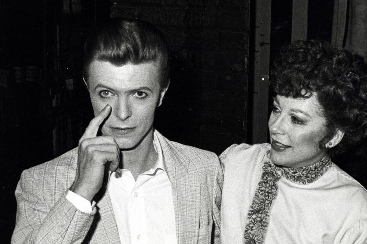 David Bowie opening in 'The Elephant Man' at Booth Theatre in New York, 1980