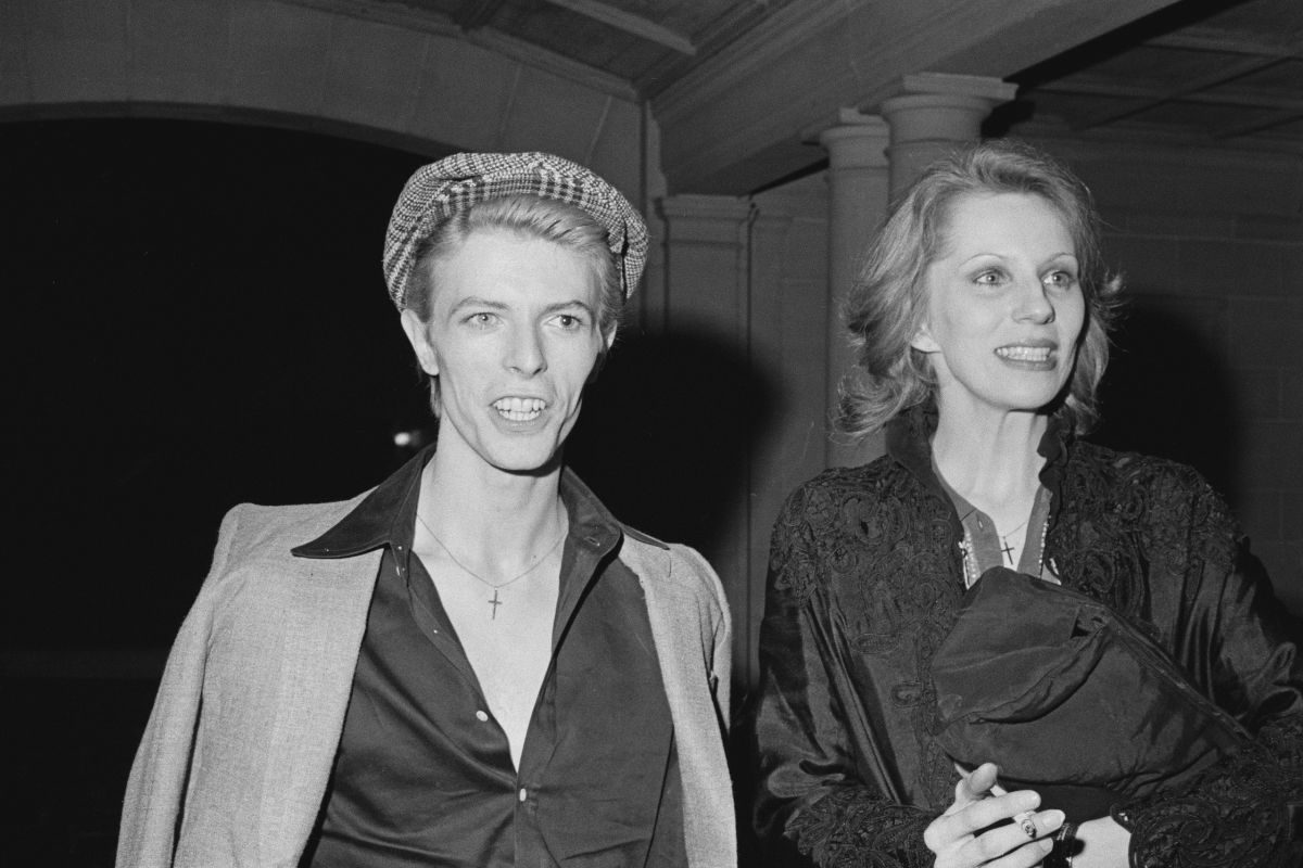 David Bowie with his wife Angie, Beverly Hills, California, April 1975