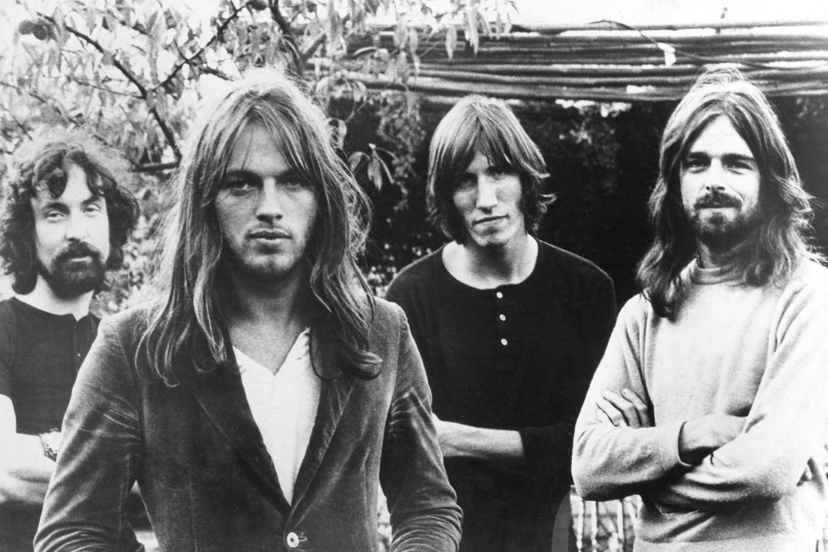 Pink Floyd 1973. L-R: Nick Mason, Dave Gilmour, Roger Waters, Rick Wright