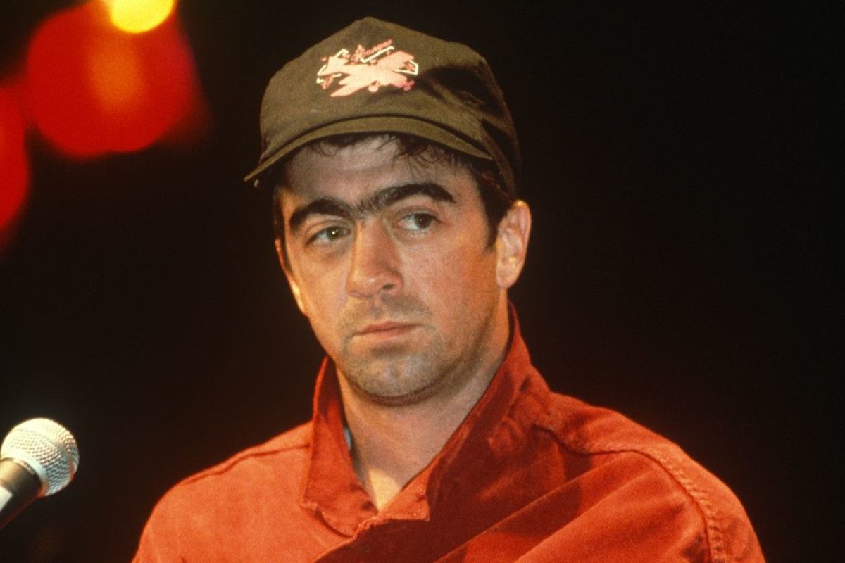 Bill Berry of R.E.M. attends a press conference at Shoreline Amphitheatre on May 16, 1995