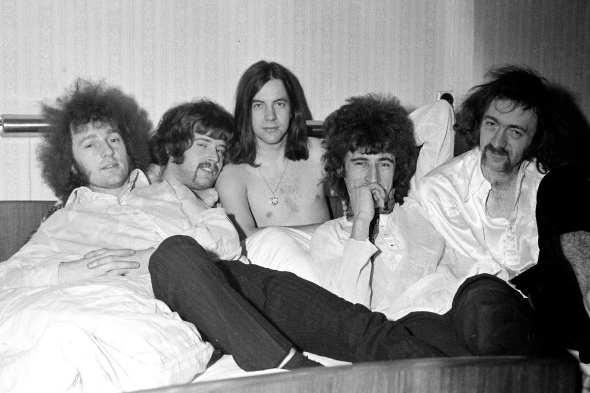 Wally Waller, Skip Alan, Phil May, John Povey and Dick Taylor of The Pretty Things, 1967
