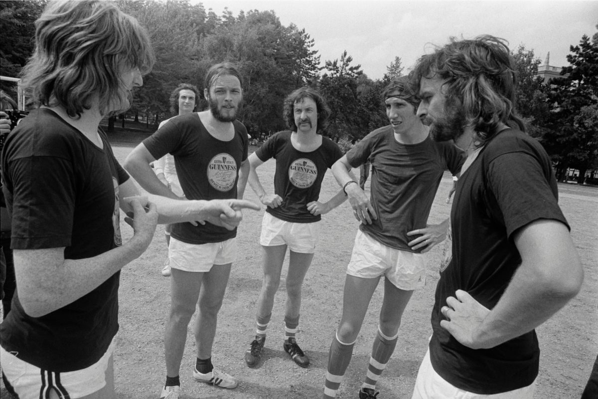 Pink Floyd Playing Soccer in France 1974