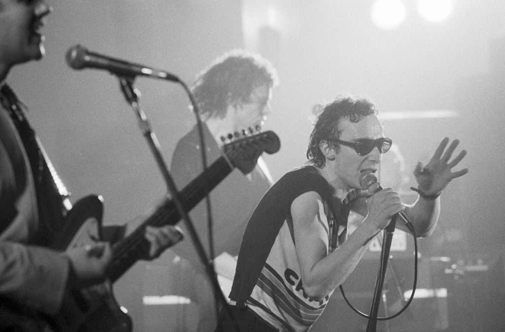 Graham Parker and the Rumour onstage in Berlin, 1978