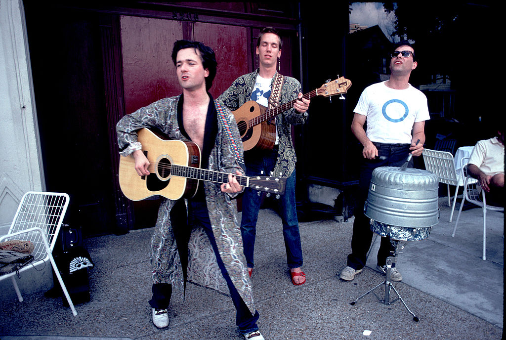 Gordon Gano, Brian Ritchie and Victor DeLorenzo of Violent Femmes, Chicago, 30 June 1983