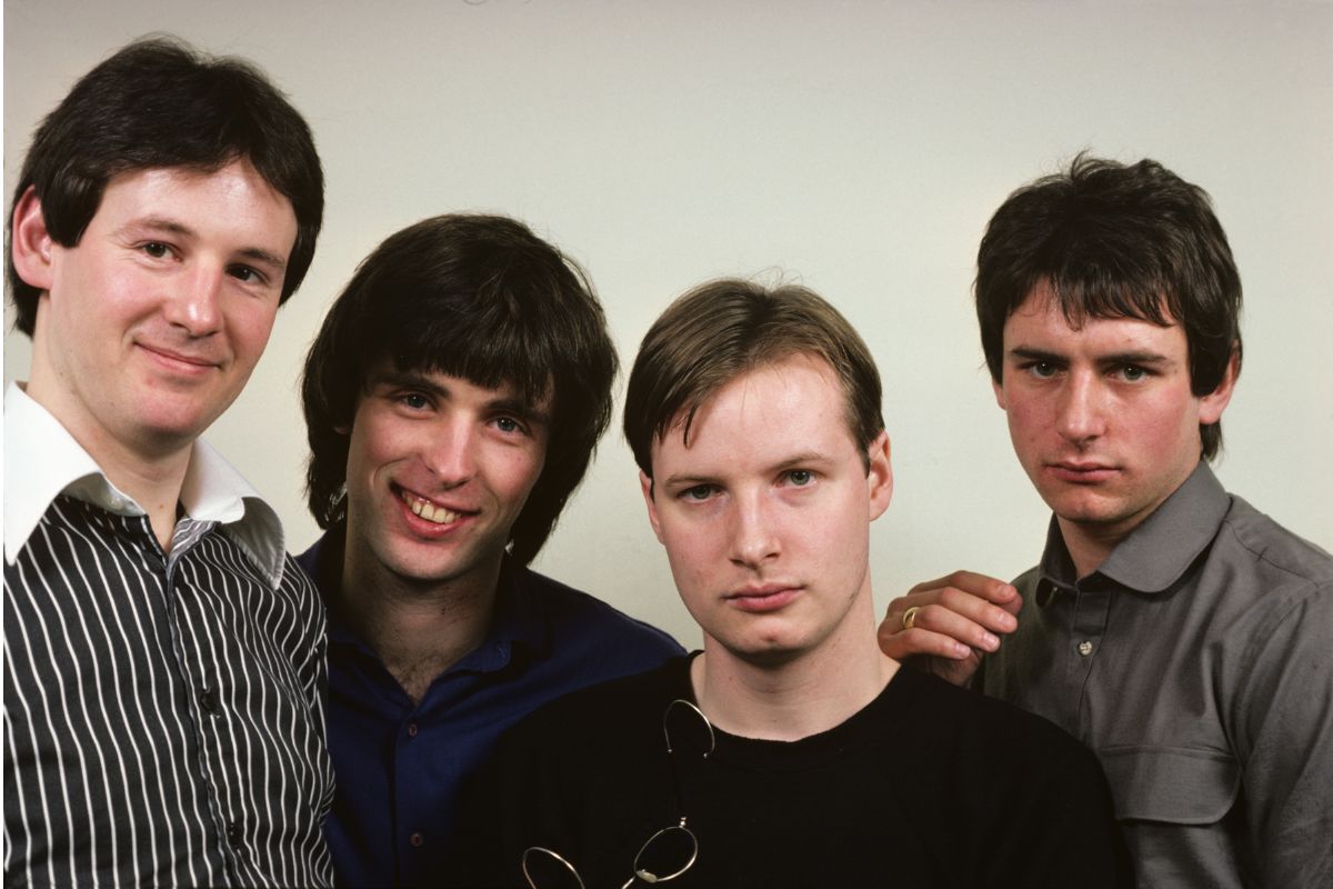XTC British band 1980 - Dave Gregory, Colin Moulding, Andy Partridge, Terry Chambers