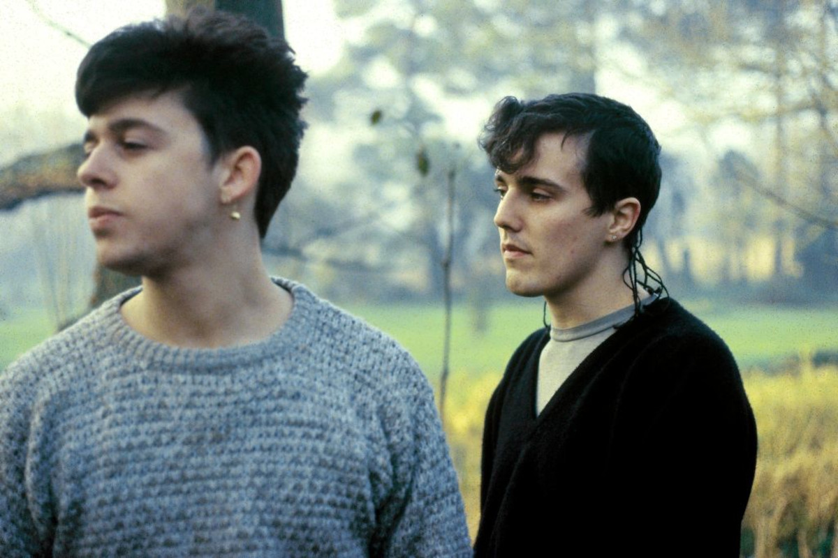 Roland Orzabal (left) and Curt Smith of Tears for Fears, circa 1983