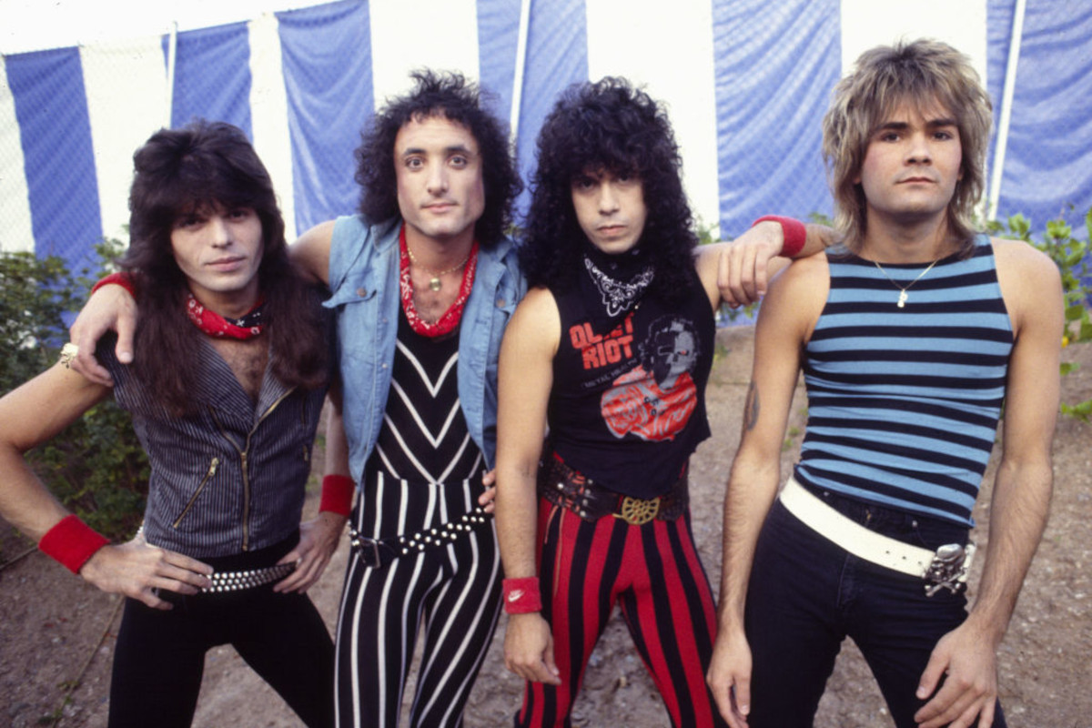 Quiet Riot, 1983. Rudy Sarzo, Kevin DuBrow, Frankie Banali, and Carlos Cavazo
