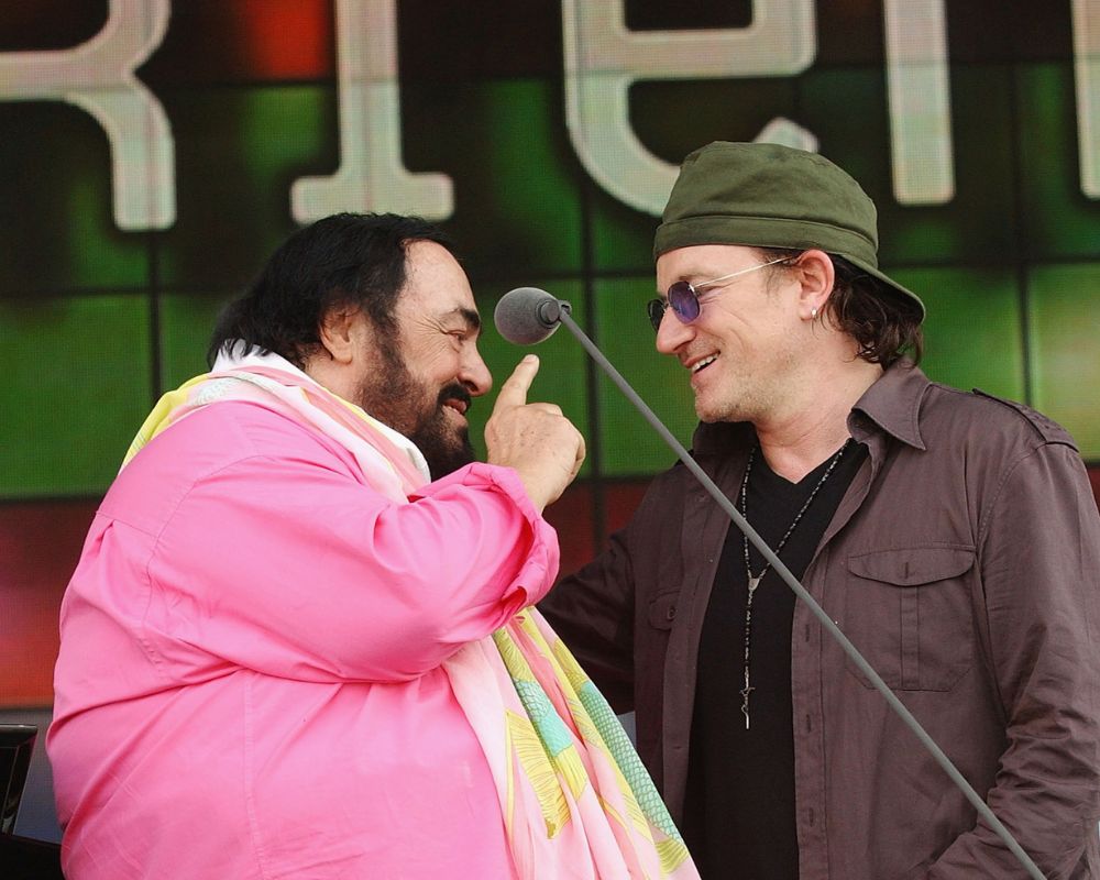 Bono and Pavarotti
