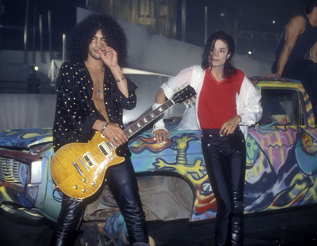 Slash and Michael Jackson, November 1991
