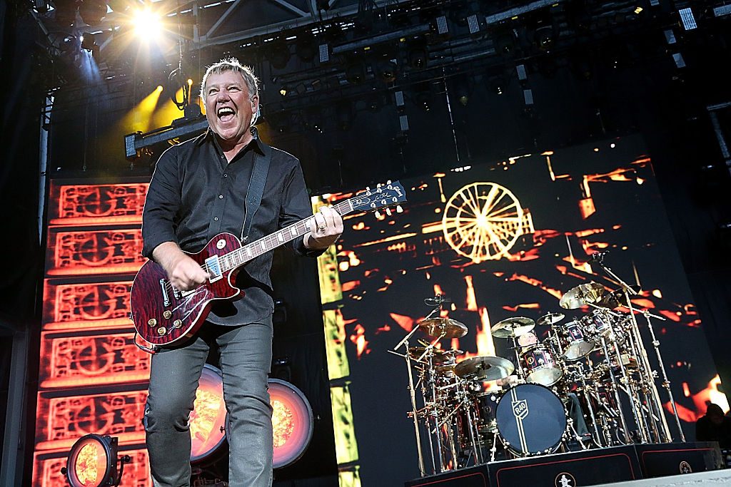 Guitarist Alex Lifeson onstage in Austin during Rush's final tour, 2015