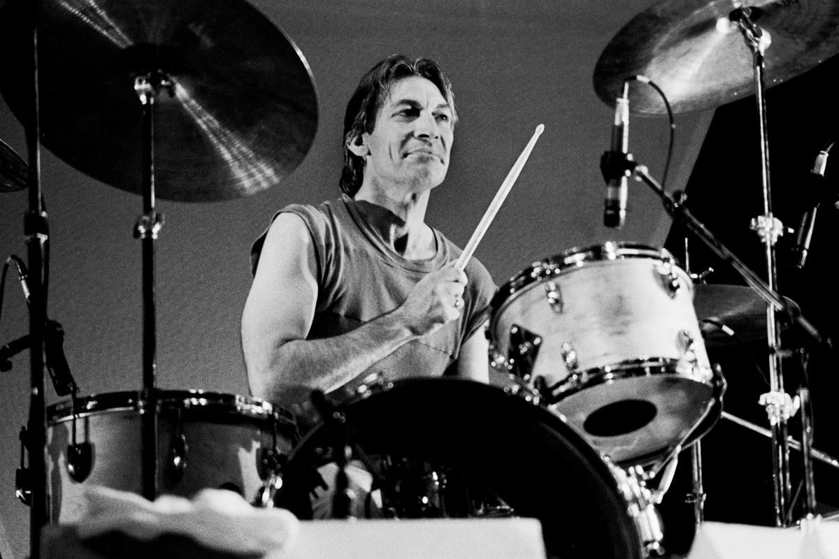 Charlie Watts at Madison Square Garden, New York, during the 'The Rolling Stones' 'Tattoo You' American Tour, November 13, 1981