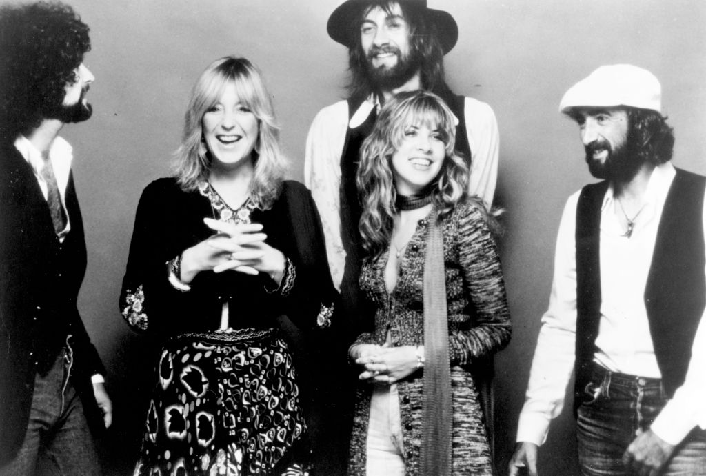 Lindsey Buckingham, Christine McVie, Mick Fleetwood, Stevie Nicks and John McVie of Fleetwood Mac, 1977